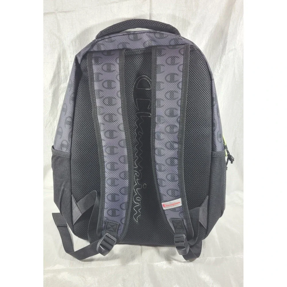 Champion Center Backpack w/ Padded Laptop Sleeve - Dark Gray